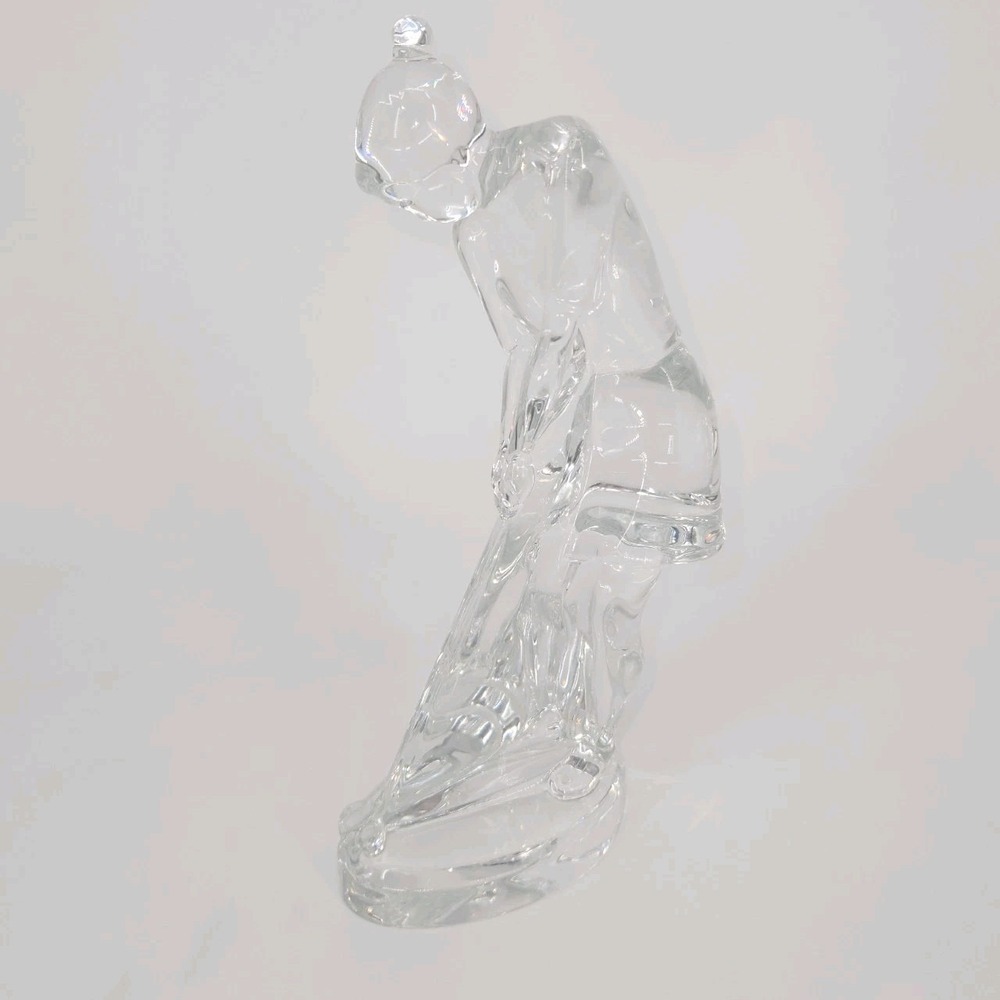 Baccarat Clear Crystal Golfer Figurine